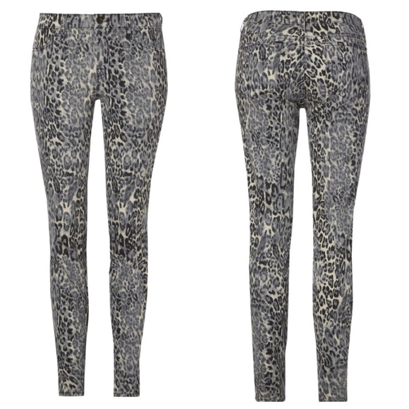 Snow Leopard Denim Leggings  { J Brand } - Picture 4 of 12